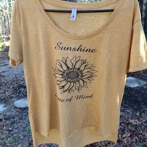 Next Level Apparel Sunshine State of Mind Tee - Mustard